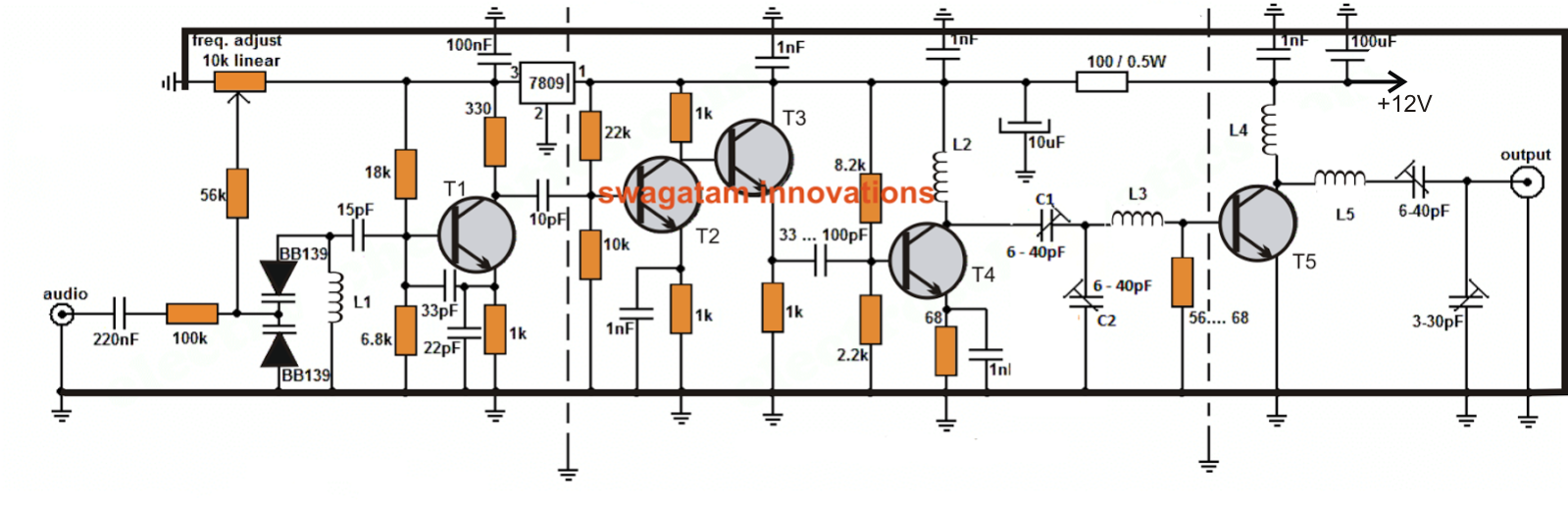 Fm Transmitter Circuit Diagram - 2 5 Km Long Range Fm Transmitter - Fm Transmitter Circuit Diagram