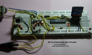 SD Card Interfacing with ATmega8 (FAT32 implementation)