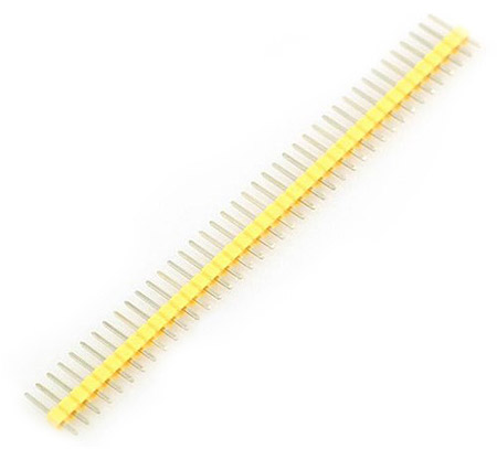 40 PIN Break Away Male Header Connector - Yellow