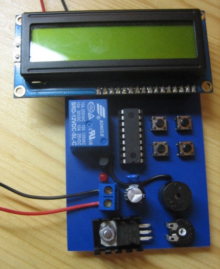 UV LED Controller using a PIC 16F628A Microcontroller