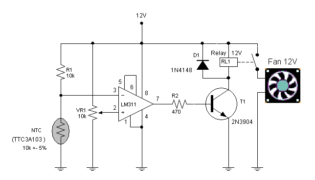 Automatic Fan Controller Circuit
