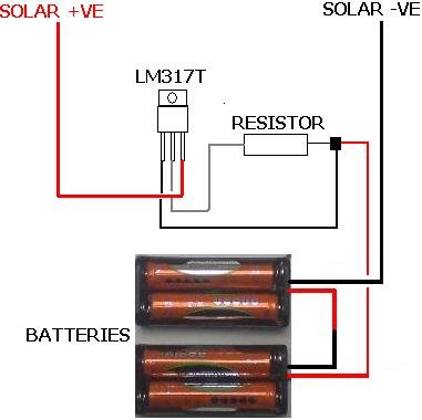 Solar Battery Charger with LM317