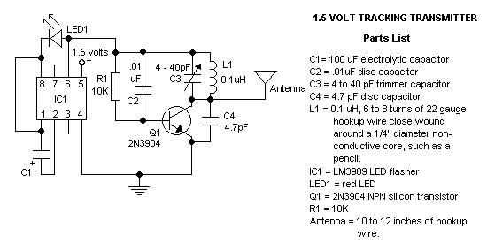 1.5V Tracking Transmitter