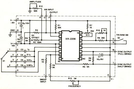 Function Generator using XR2206